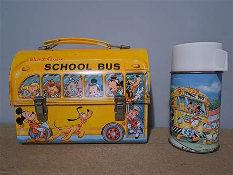 vintage school bus lunch box